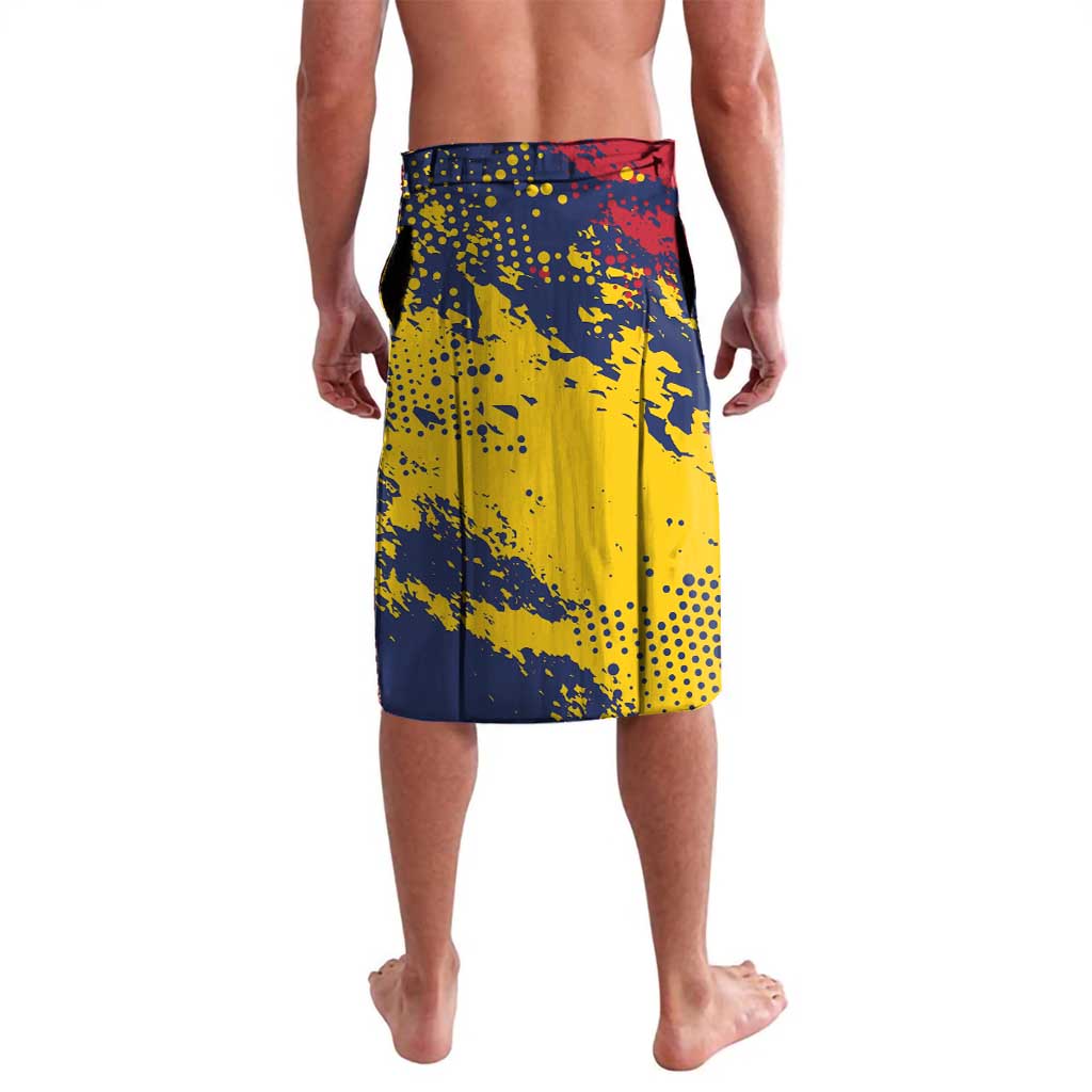 Personalized Chad Republic Day Lavalava Coat Of Arms - Grunge Style - Wonder Print Shop