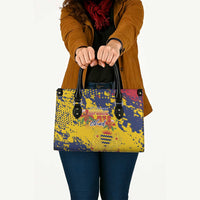 Chad Republic Day Leather Bag Coat Of Arms - Grunge Style - Wonder Print Shop