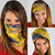 Chad Republic Day Neck Gaiter Coat Of Arms - Grunge Style - Wonder Print Shop