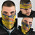 Chad Republic Day Neck Gaiter Coat Of Arms - Grunge Style - Wonder Print Shop