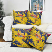 Chad Republic Day Pillow Cover Coat Of Arms - Grunge Style - Wonder Print Shop