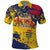 Personalized Chad Republic Day Polo Shirt Coat Of Arms - Grunge Style - Wonder Print Shop