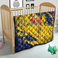 Chad Republic Day Quilt Coat Of Arms - Grunge Style - Wonder Print Shop