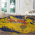 Chad Republic Day Round Carpet Coat Of Arms - Grunge Style - Wonder Print Shop