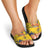 Chad Republic Day Slide Sandals Coat Of Arms - Grunge Style - Wonder Print Shop