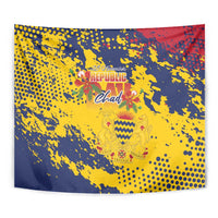 Chad Republic Day Tapestry Coat Of Arms - Grunge Style - Wonder Print Shop