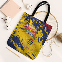 Chad Republic Day Tote Bag Coat Of Arms - Grunge Style - Wonder Print Shop