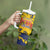 Personalized Chad Republic Day Tumbler With Handle Coat Of Arms - Grunge Style - Wonder Print Shop
