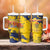 Personalized Chad Republic Day Tumbler With Handle Coat Of Arms - Grunge Style - Wonder Print Shop
