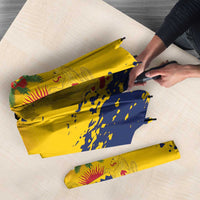 Chad Republic Day Umbrella Coat Of Arms - Grunge Style - Wonder Print Shop