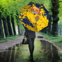Chad Republic Day Umbrella Coat Of Arms - Grunge Style - Wonder Print Shop