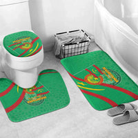 Mauritania Independence Day Bathroom Set Coat Of Arms With Map - Wonder Print Shop