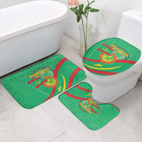 Mauritania Independence Day Bathroom Set Coat Of Arms With Map - Wonder Print Shop