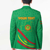 Personalized Mauritania Independence Day Blazer Coat Of Arms With Map - Wonder Print Shop