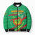 Personalized Mauritania Independence Day Bomber Puffer Jacket Coat Of Arms With Map - Wonder Print Shop