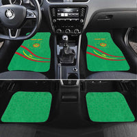Mauritania Independence Day Car Mats Coat Of Arms With Map - Wonder Print Shop