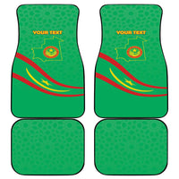 Mauritania Independence Day Car Mats Coat Of Arms With Map - Wonder Print Shop