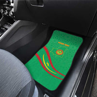Mauritania Independence Day Car Mats Coat Of Arms With Map - Wonder Print Shop