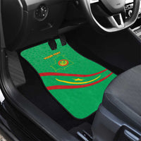 Mauritania Independence Day Car Mats Coat Of Arms With Map - Wonder Print Shop