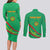 Personalized Mauritania Independence Day Couples Matching Long Sleeve Bodycon Dress and Long Sleeve Button Shirt Coat Of Arms With Map - Wonder Print Shop