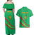 Personalized Mauritania Independence Day Couples Matching Off Shoulder Maxi Dress and Hawaiian Shirt Coat Of Arms With Map - Wonder Print Shop
