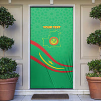 Mauritania Independence Day Door Cover Coat Of Arms With Map - Wonder Print Shop