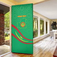 Mauritania Independence Day Door Cover Coat Of Arms With Map - Wonder Print Shop