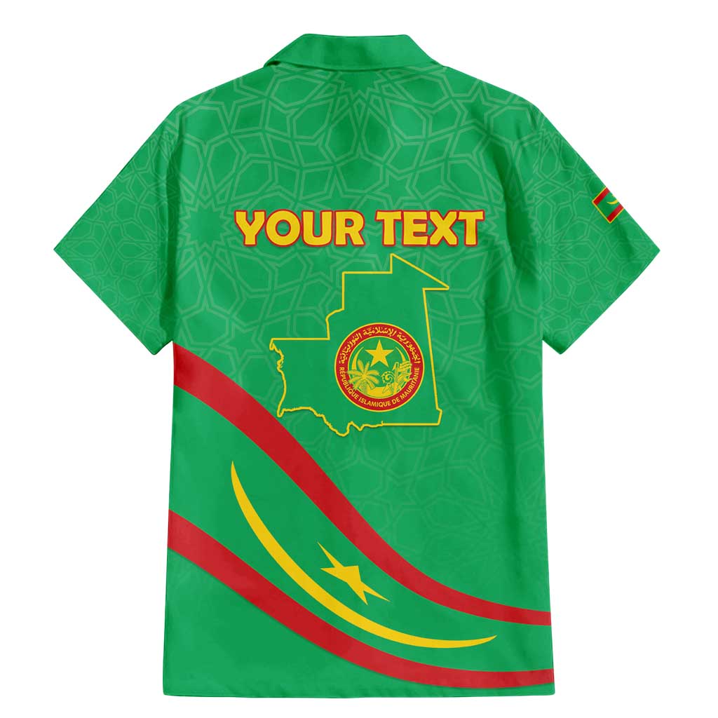 Personalized Mauritania Independence Day Family Matching Mermaid Dress and Hawaiian Shirt Coat Of Arms With Map - Wonder Print Shop