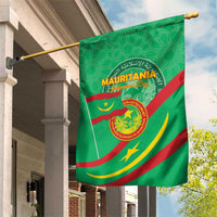 Mauritania Independence Day Garden Flag Coat Of Arms With Map - Wonder Print Shop