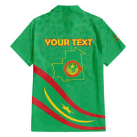 Personalized Mauritania Independence Day Hawaiian Shirt Coat Of Arms With Map - Wonder Print Shop