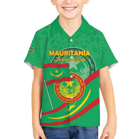 Personalized Mauritania Independence Day Hawaiian Shirt Coat Of Arms With Map - Wonder Print Shop