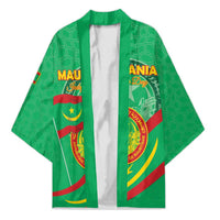 Personalized Mauritania Independence Day Kimono Coat Of Arms With Map - Wonder Print Shop