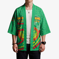 Personalized Mauritania Independence Day Kimono Coat Of Arms With Map - Wonder Print Shop