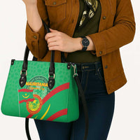 Mauritania Independence Day Leather Bag Coat Of Arms With Map - Wonder Print Shop