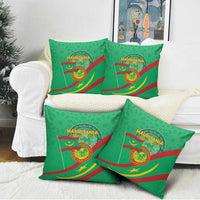 Mauritania Independence Day Pillow Cover Coat Of Arms With Map - Wonder Print Shop