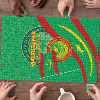 Mauritania Independence Day Puzzle Coat Of Arms With Map - Wonder Print Shop