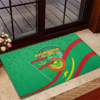 Mauritania Independence Day Rubber Doormat Coat Of Arms With Map - Wonder Print Shop
