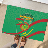 Mauritania Independence Day Rubber Doormat Coat Of Arms With Map - Wonder Print Shop