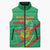 Personalized Mauritania Independence Day Sleeveless Puffer Jacket Coat Of Arms With Map - Wonder Print Shop