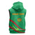 Personalized Mauritania Independence Day Sleeveless Zip Hoodie Coat Of Arms With Map - Wonder Print Shop