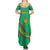 Personalized Mauritania Independence Day Summer Maxi Dress Coat Of Arms With Map - Wonder Print Shop