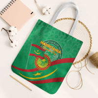 Mauritania Independence Day Tote Bag Coat Of Arms With Map - Wonder Print Shop