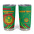 Personalized Mauritania Independence Day Tumbler Cup Coat Of Arms With Map - Wonder Print Shop