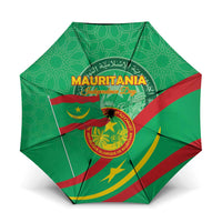 Mauritania Independence Day Umbrella Coat Of Arms With Map - Wonder Print Shop