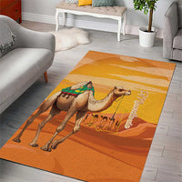 Mauritania Sahara Area Rug Camel With Map - Wonder Print Shop