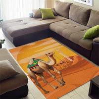 Mauritania Sahara Area Rug Camel With Map - Wonder Print Shop