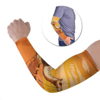 Mauritania Sahara Arm Sleeves Camel With Map - Wonder Print Shop