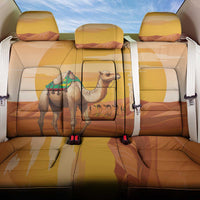 Mauritania Sahara Back Car Seat Cover Camel With Map - Wonder Print Shop