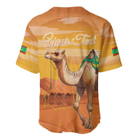 Personalized Mauritania Sahara Baseball Jersey Camel With Map - Wonder Print Shop