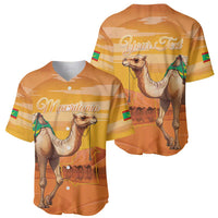 Personalized Mauritania Sahara Baseball Jersey Camel With Map - Wonder Print Shop